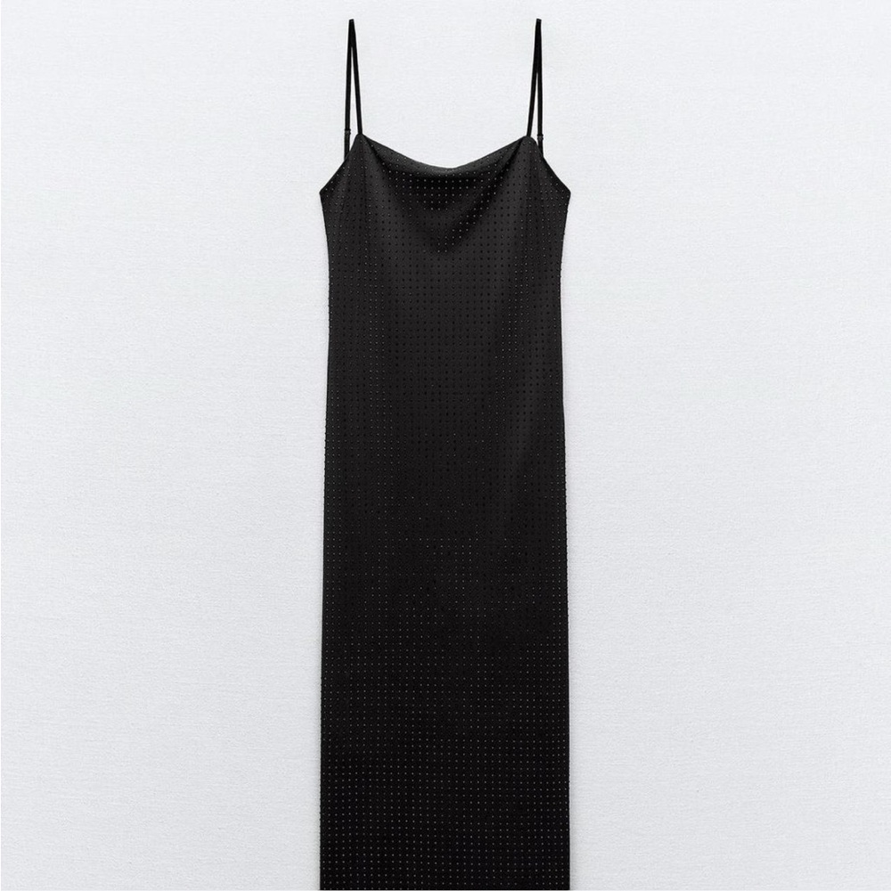 Zara Backless Diamond Midi Dress